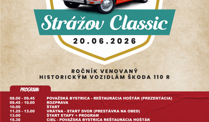 Fotka - Prejazd historických vozidiel obcou Stráža 